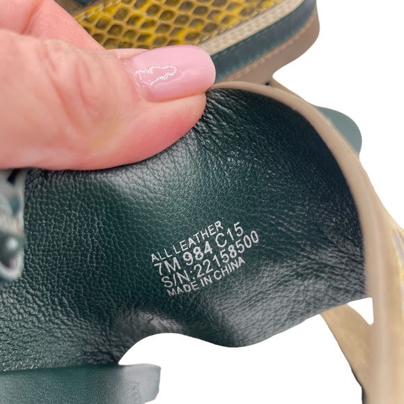 Tory Burch Edina Slingback Sandals 7 Green - Picture 14 of 16